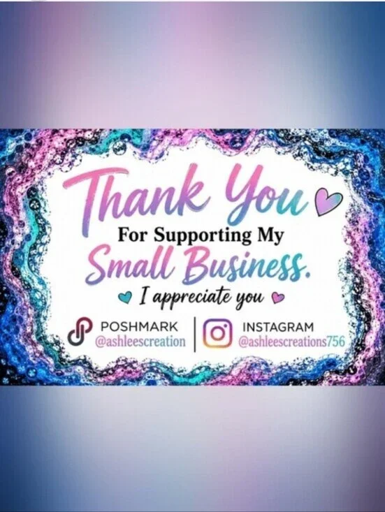 @ashleescreation Custom Business Thank You Card
