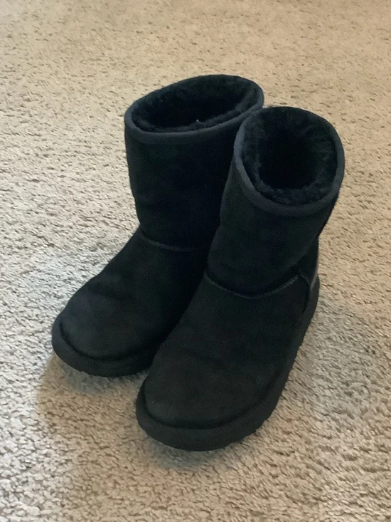 Black UGG Kids Classic II Short Boots