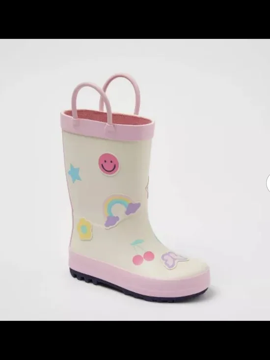 Toddler Lennon Rain Boots - Cat & Jack™ Pink 9T Waterproof