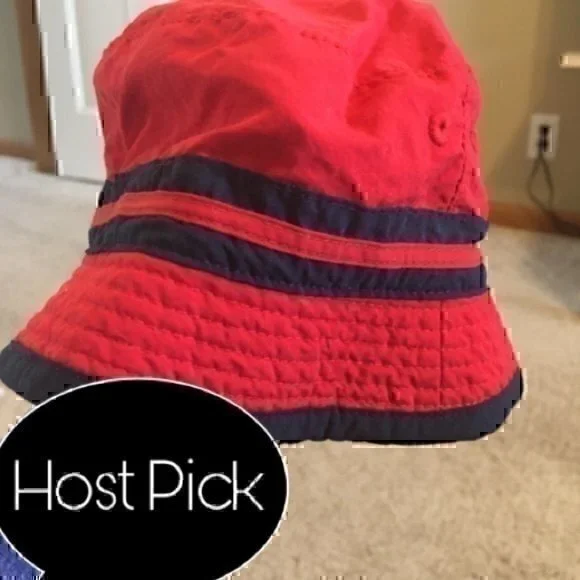 Osh Kosh red and navy 0-3 month - 6-9 month hat