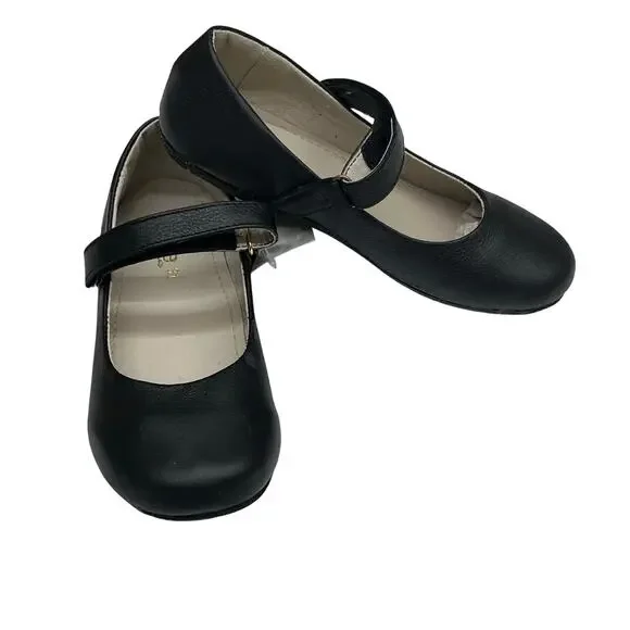 NWT Toke Size 31 (USA 12) Black Mary Janes