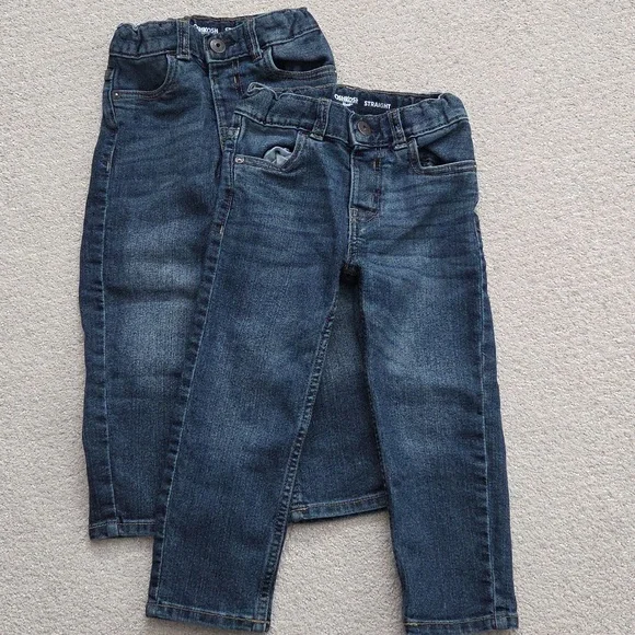 Never Worn OshKosh B'gosh Kids' Dark Blue Jeans (2 pairs)