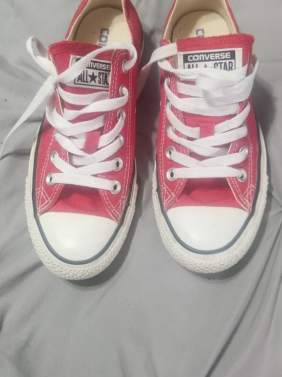 Converse Red Chuck Taylor All Star Low Top Sneakers