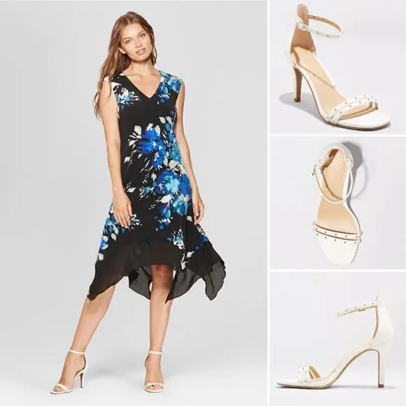A New Day Enya Studded Stiletto Sandal Shoes NWT