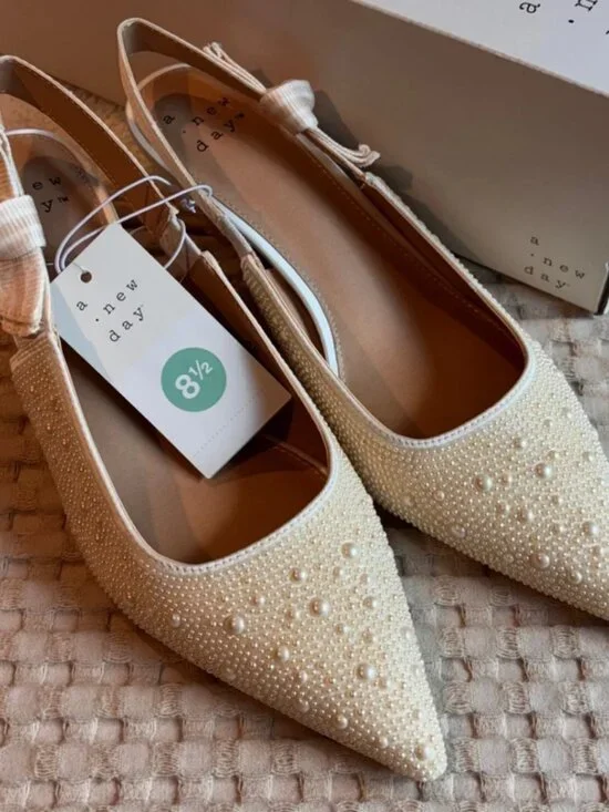 Women's Pearly Heels - Size 8 1/2