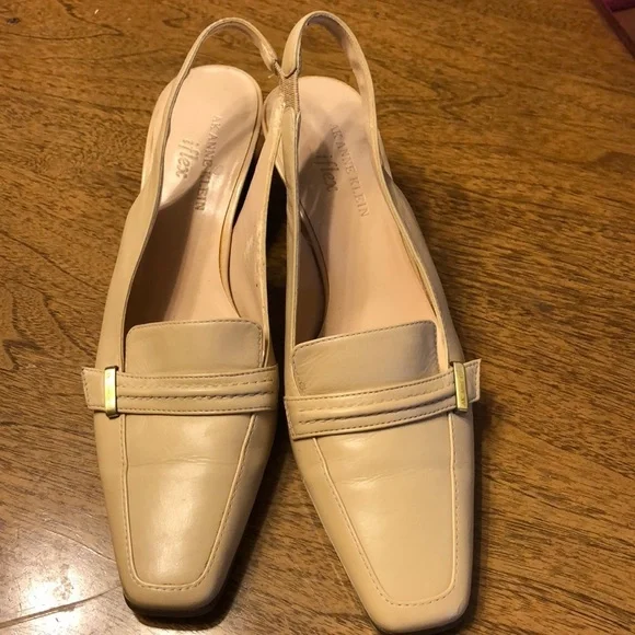 Anne Klein Leather Slingbacks