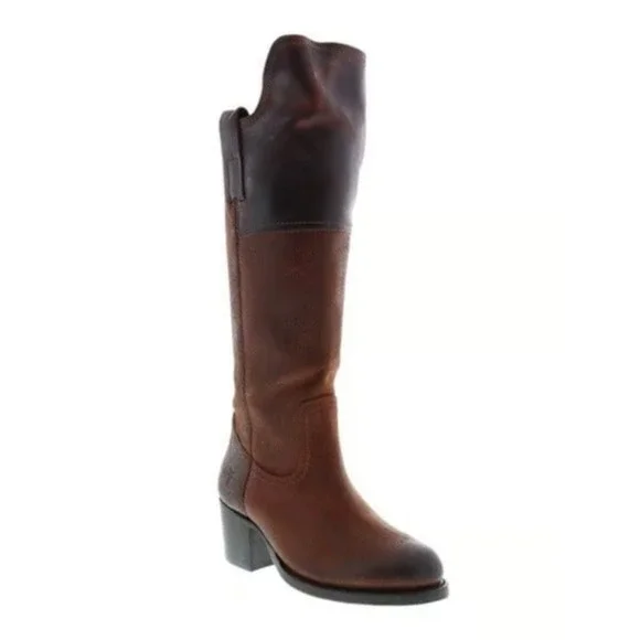 Frye Autumn Shield Tall Riding Boot Suede Brown Over The Knee 9.5 3475210-RDD