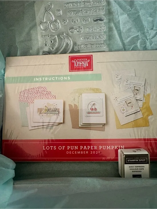 Stampin' Up! Lots of Pun Paper Pumpkin Kit with Red Accents