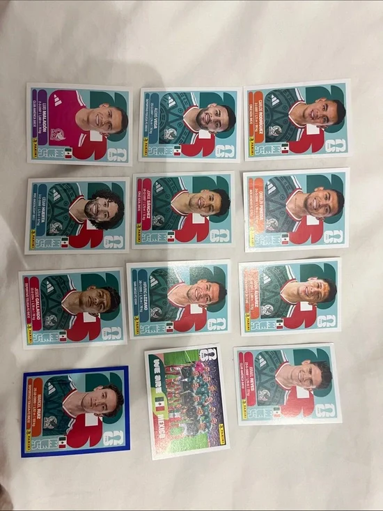 Mexican Soccer Trading Cards - Green Player Card Set by Panini