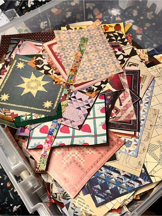 Assorted Quilting Pattern Paper Pack Larger Pieces