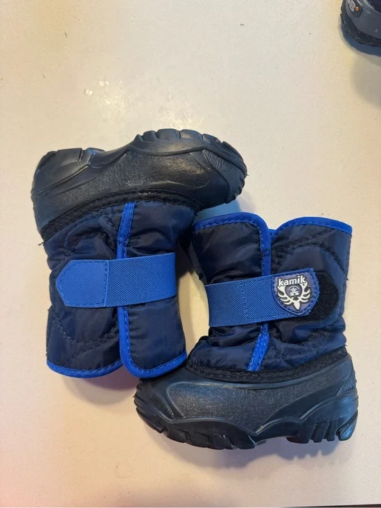 Kamik Kids Navy and Royal Blue Winter Boots