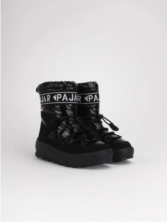 Pajar Women's Black Logo-Trim Winter Boots