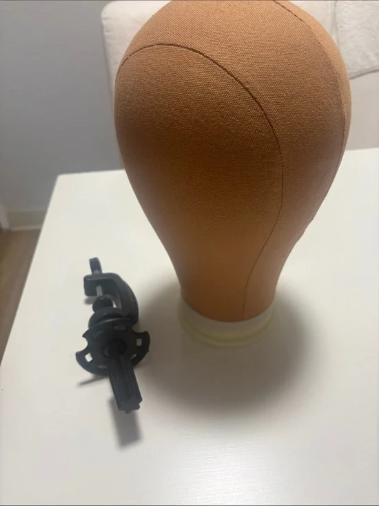 Universal VR Headset Mount with Brown Fabric Finish