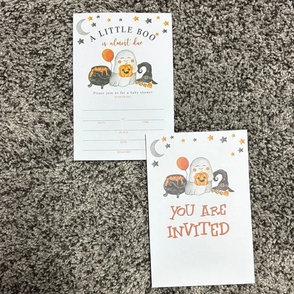 Halloween Baby Shower Invitation Cards- 25