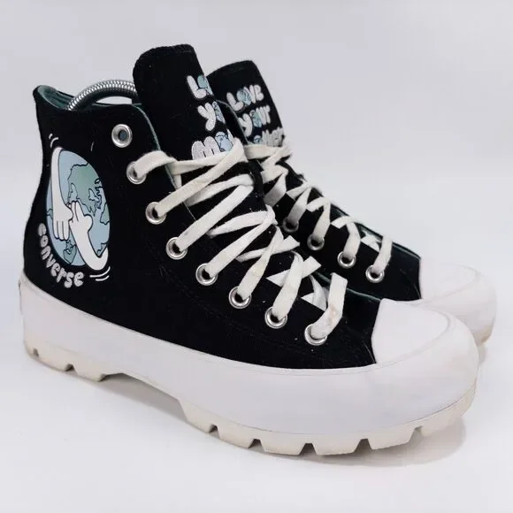 Converse Chuck Taylor All Star Love Your Mother Platform Sneakers Womens 8.5