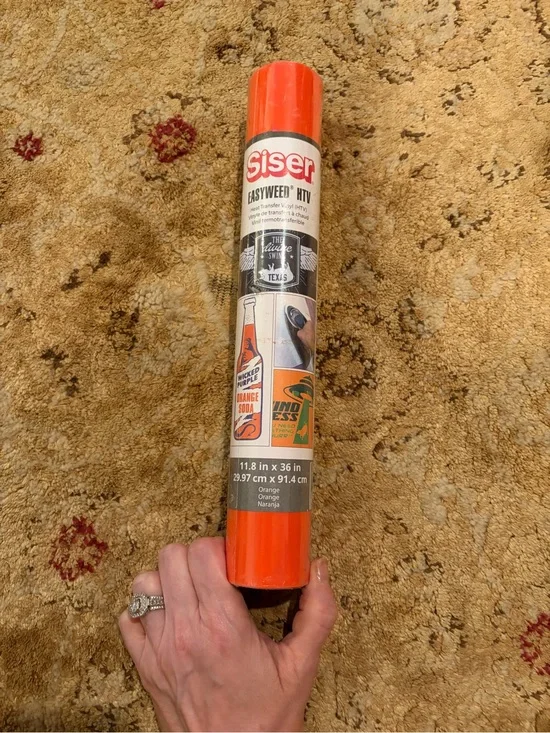 Siser Easyweed HTV heat transfer vinyl - orange - NWT fall autumn pumpkin season