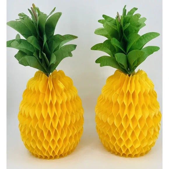 Vintage Beistle Co USA Pineapple Tissue Paper Decorations 20