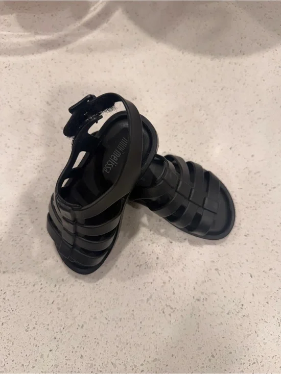 Black Mini Melissa Toddler Shoes