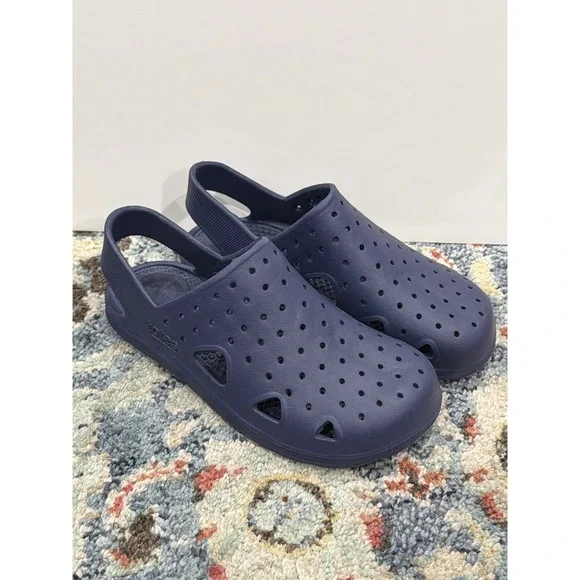 Totes Everywear Clogs Kids Size 13-1 Navy Blue Sol Bounce Slip On EUC