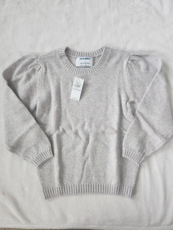 NWT Old Navy Puff-Sleeve Crewneck Sweater