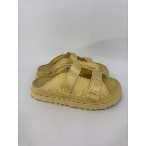UGG Goldenglow‎ Slide Womens Size 6 Golden Apple Green Platform Sandals 1166513K