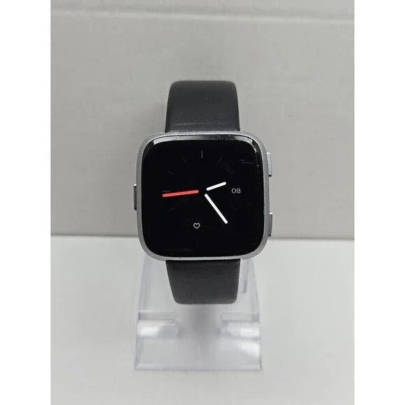 Fitbit Versa FB505 Special Edition Silver Smartwatch Activity Tracker No Charger
