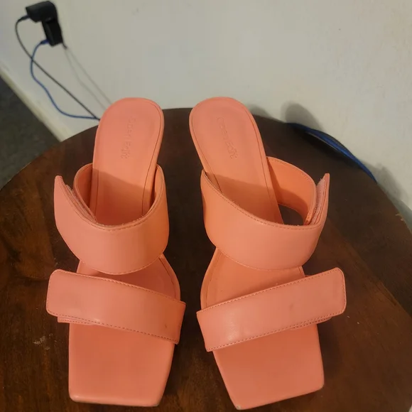 Women’s Double Strap Slide Sandals - Coral