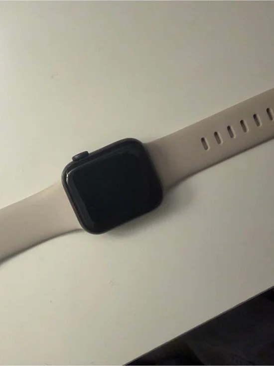 Apple Watch with Beige Band