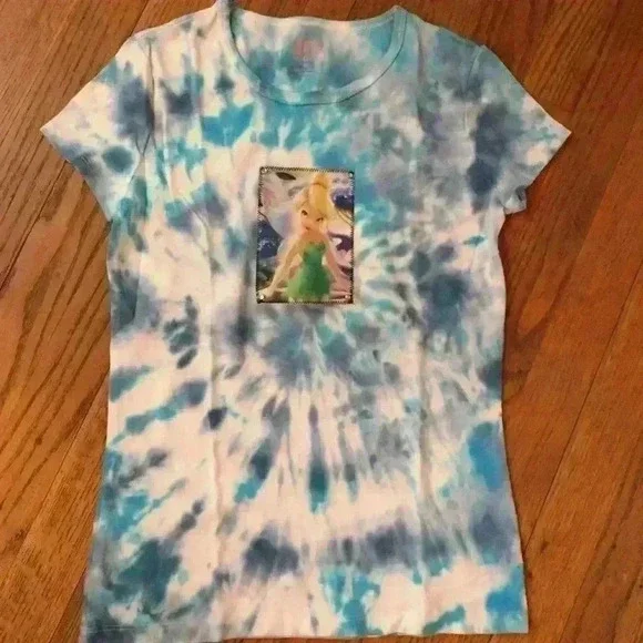 NWOT Disney Tinker bell tie dye T-shirt girls XL