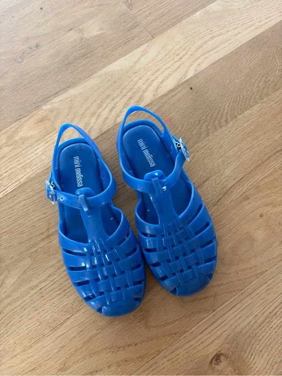 Mini Melissa possession Kids Blue Jelly Sandals