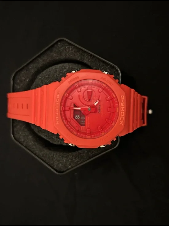 Casio G-Shock Red Sport Watch - Rugged Shock-Resistant Design