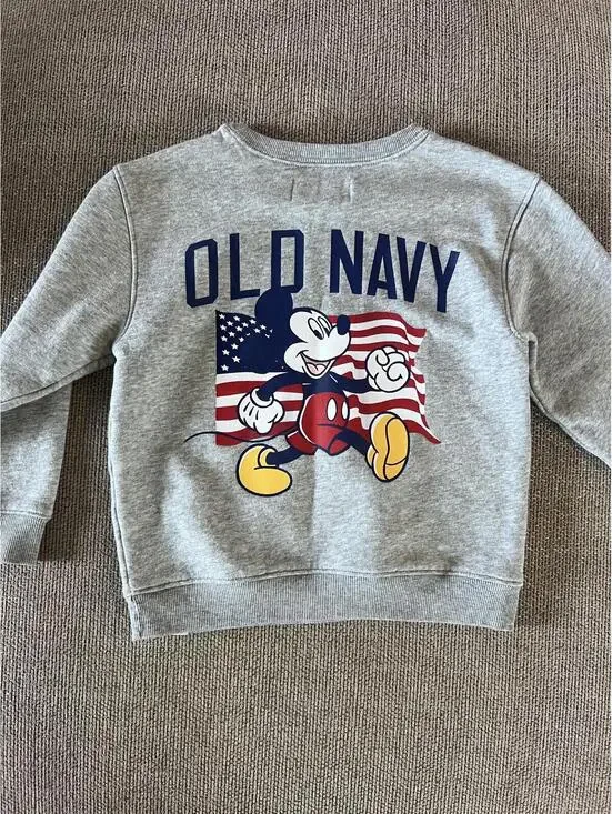 Old Navy x Disney Mickey Flag Crewneck