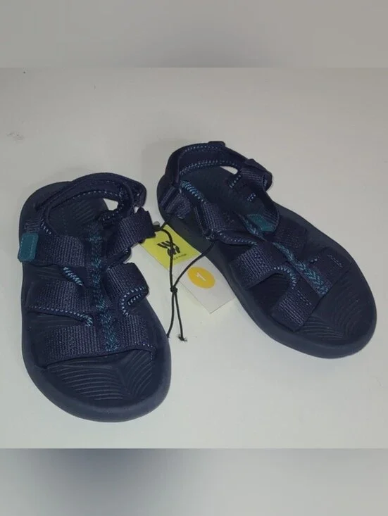 New with tags! All in Motion Boys 1 navy blue summer strap sandals Lumi