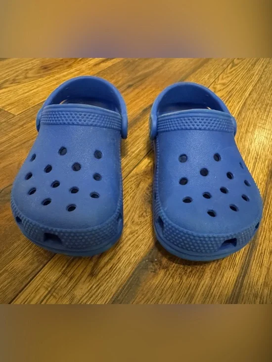 CROCS Kids Royal Blue Classic Clog Sandals