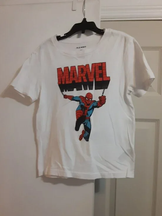 Old Navy Boys Marvel Spiderman T-Shirt Size 6/7 Short Sleeve