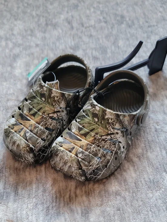 Toddler Camouflage Slip-On Clogs - Green/Brown Size 7