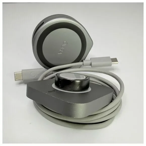 Oura Ring 4 Stealth Size 9 + Wireless Charging Case Bundle - Battery Verified