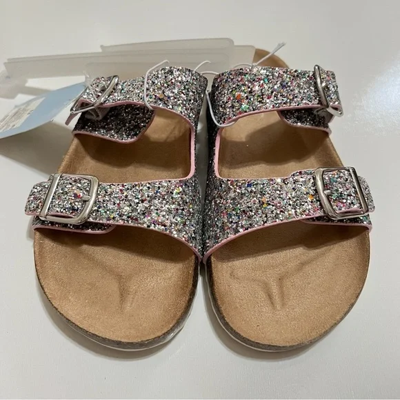 🌸2/$20 NWT Cat & Jack Kids Drew Footbed Sandal- Size 13