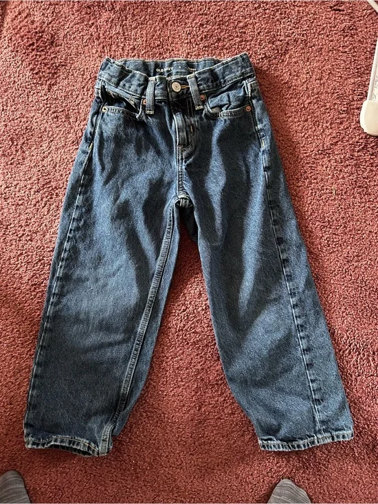 Old Navy Dark Blue Kids' Straight-Leg Jeans