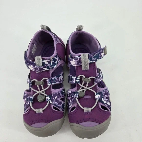 Keen Seacamp II CNX Kids Purple Camo Water Sandals 1026322 Size 4 US 36 EU