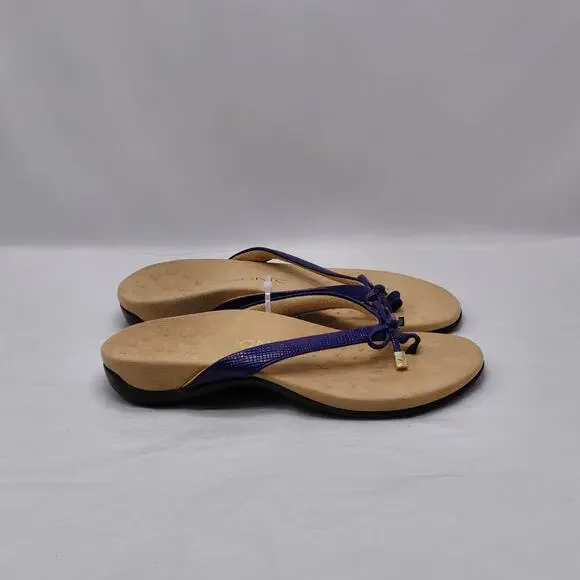 Vionic Womens Flip Flop Thong Sandals Sz 6 Purple Comfort Summer Vacation Shoes