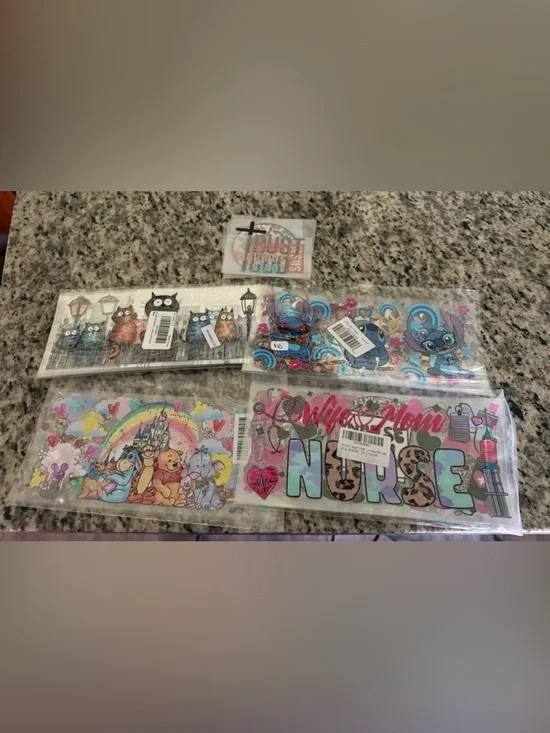 Assorted Colorful Nurse and Cartoon UV DTF