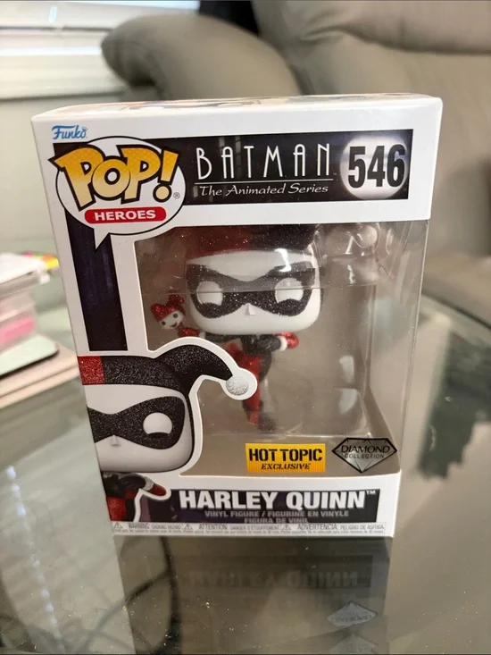 Funko Pop! Heroes Harley Quinn Vinyl Figure (Red, Black, White)