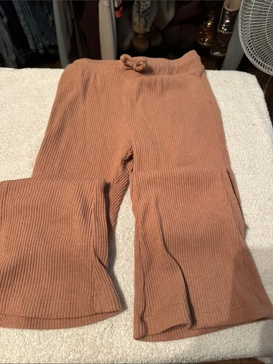 Old Navy Girls Ribbed Pull-On Joggers - Rust
