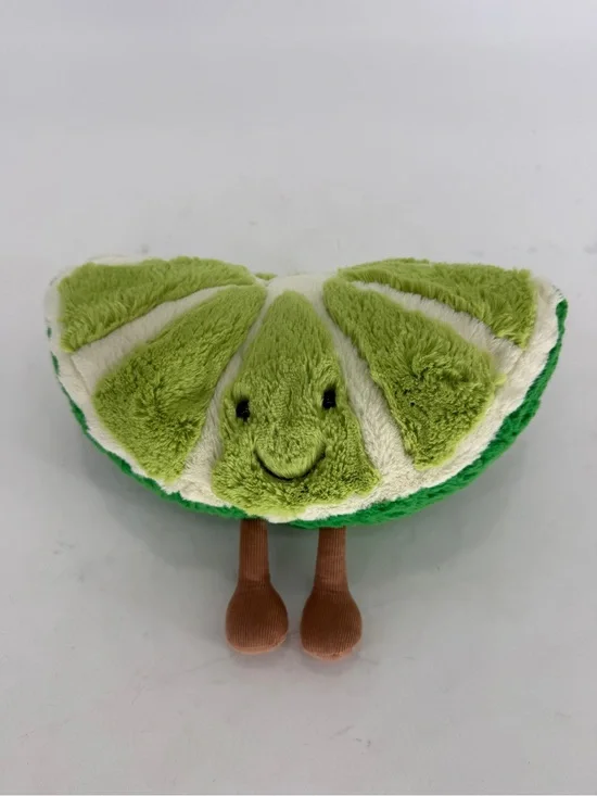 Jellycat Lime Slice Plush in Bright Green