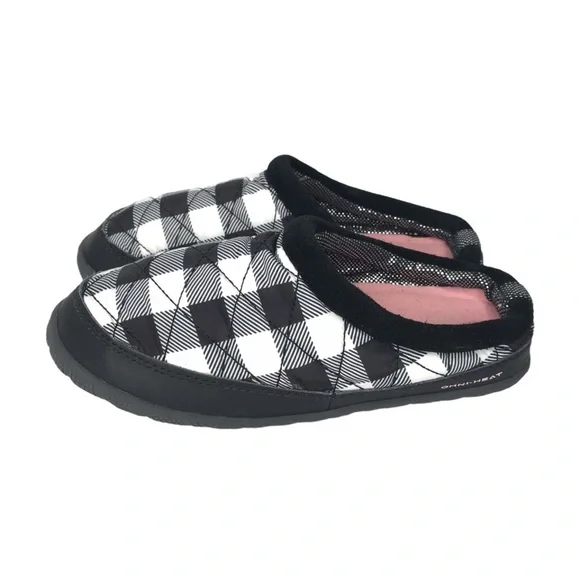 Columbia Packed Out OMNI-HEAT‎ Children Slippers Black Checkered