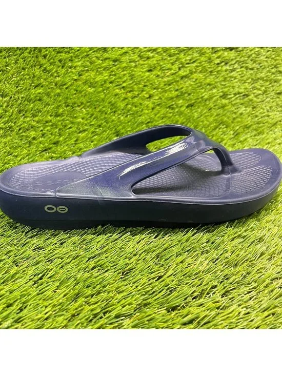 OOFOS OOriginal Womens Size 9 Blue Beach Casual Outdoor Recovery Thong Sandals