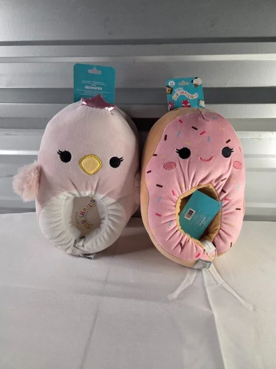NWT Bundle Squishmallows Kids Slippers‎ Size 4-5 Plush Character