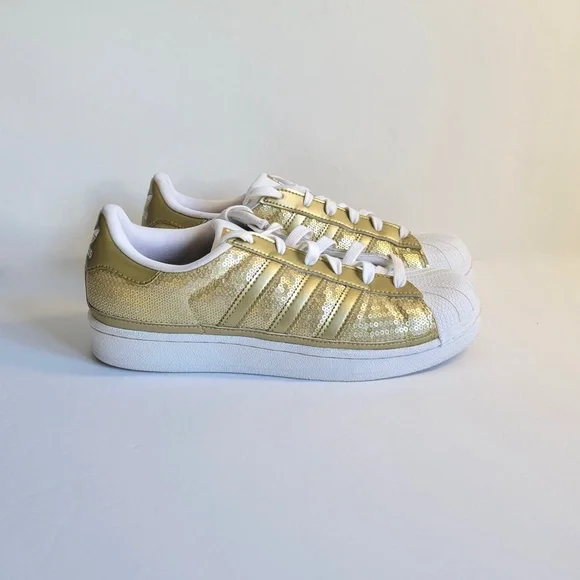 adidas Originals Superstar Sequin Gold Metallic - 7