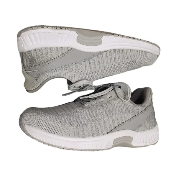 Orthofeet Kita Hands-Free Sneakers Womens 11 X-Wide 2E White Gray 80013 EUC